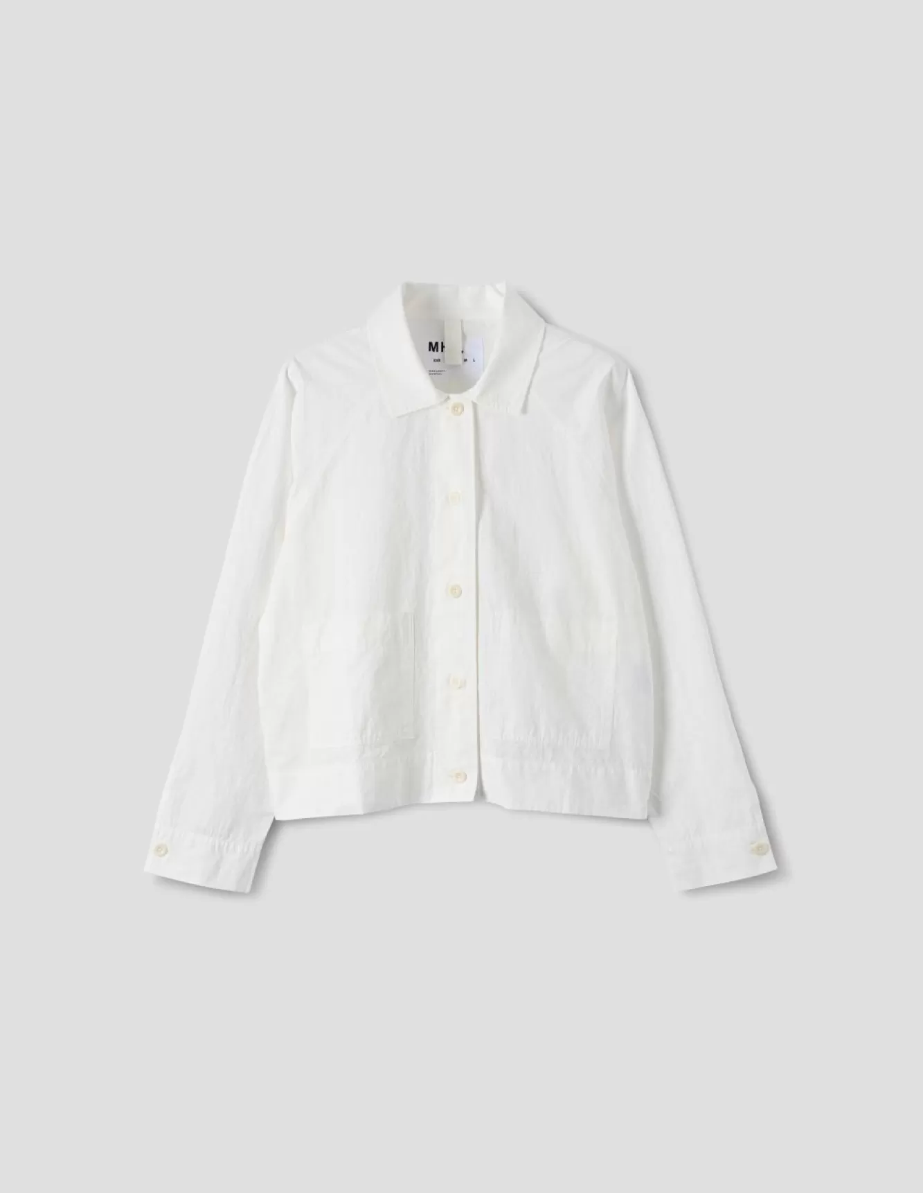 Margaret Howell MHL. CROPPED RAGLAN SHIRT White Flash Sale