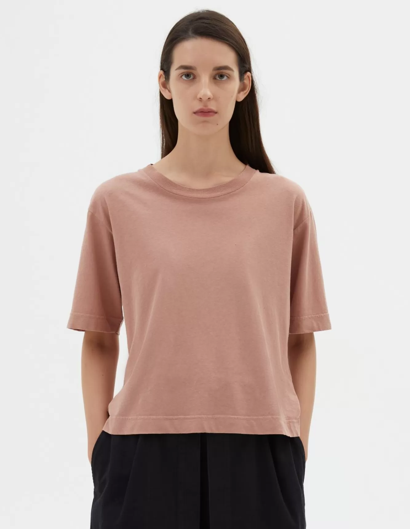 Margaret Howell MHL. SIMPLE T SHIRT Pale Pink Flash Sale