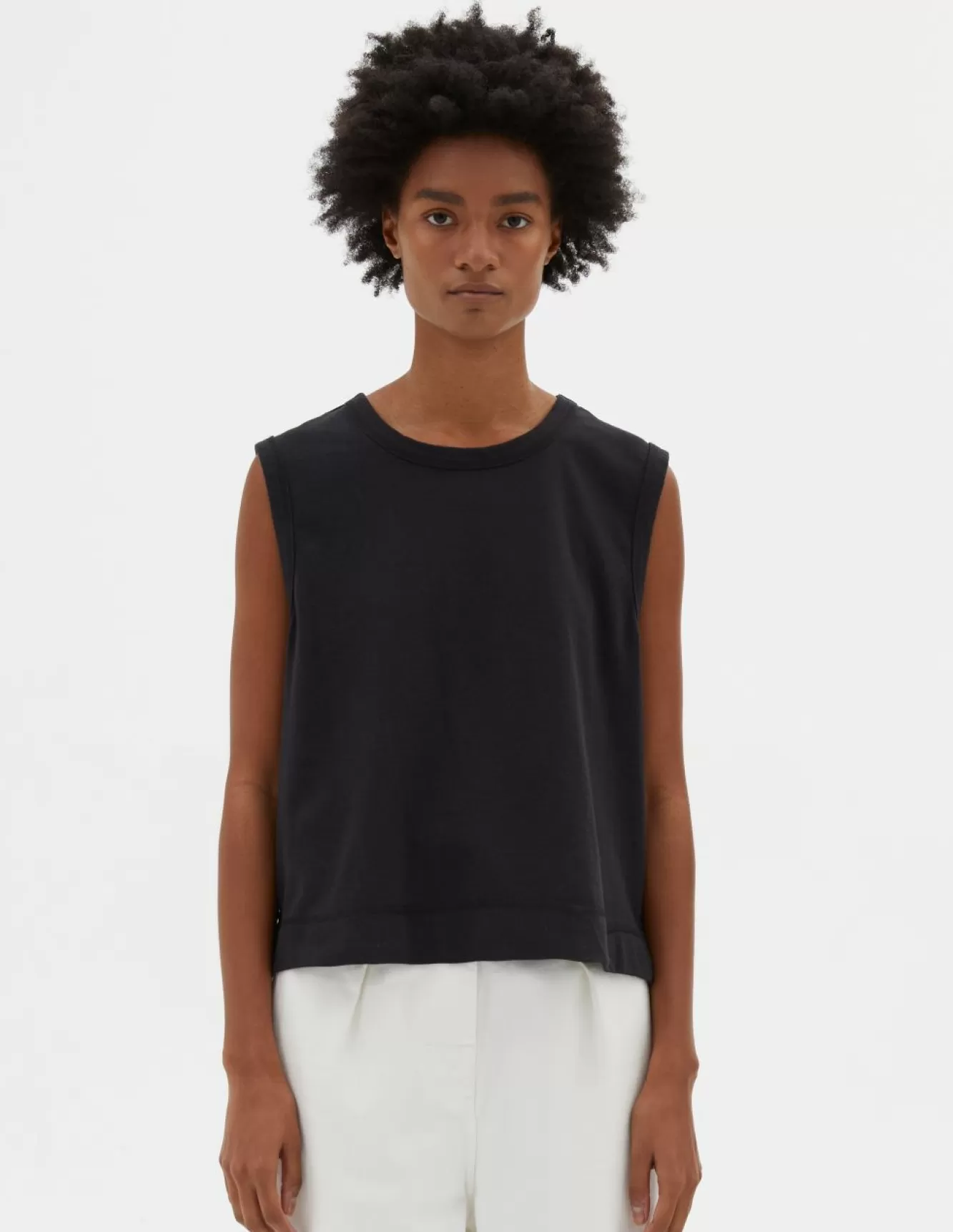 Margaret Howell MHL. TANK TOP Black Clearance