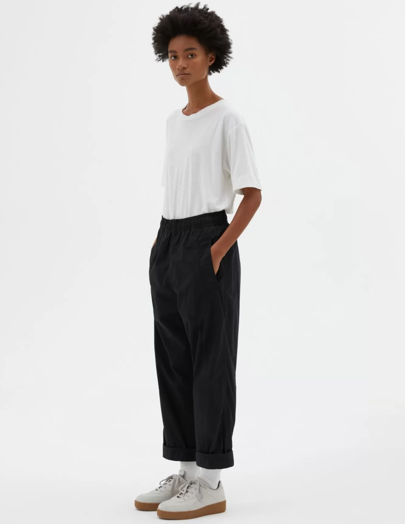 Margaret Howell MHL. WIDE LEG JOGGER Black Sale
